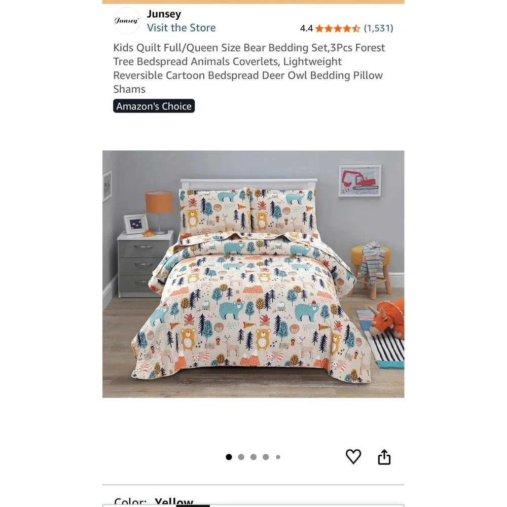 Junsey Forest Animals Twin Bedroom Set‎